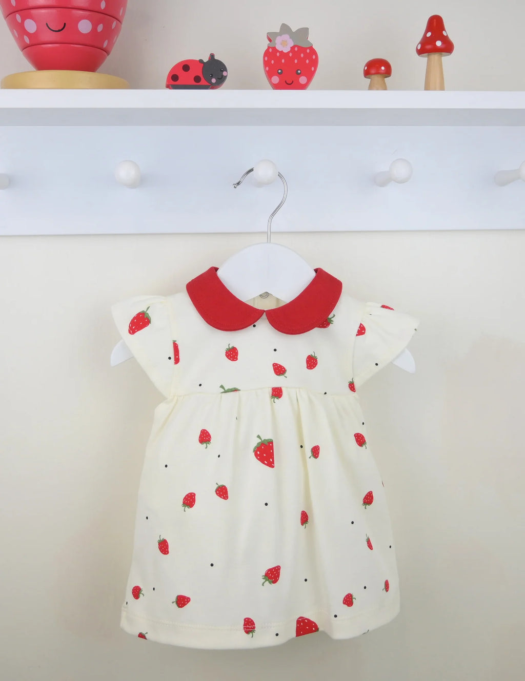 Pex Strawberry Print Cotton Dress