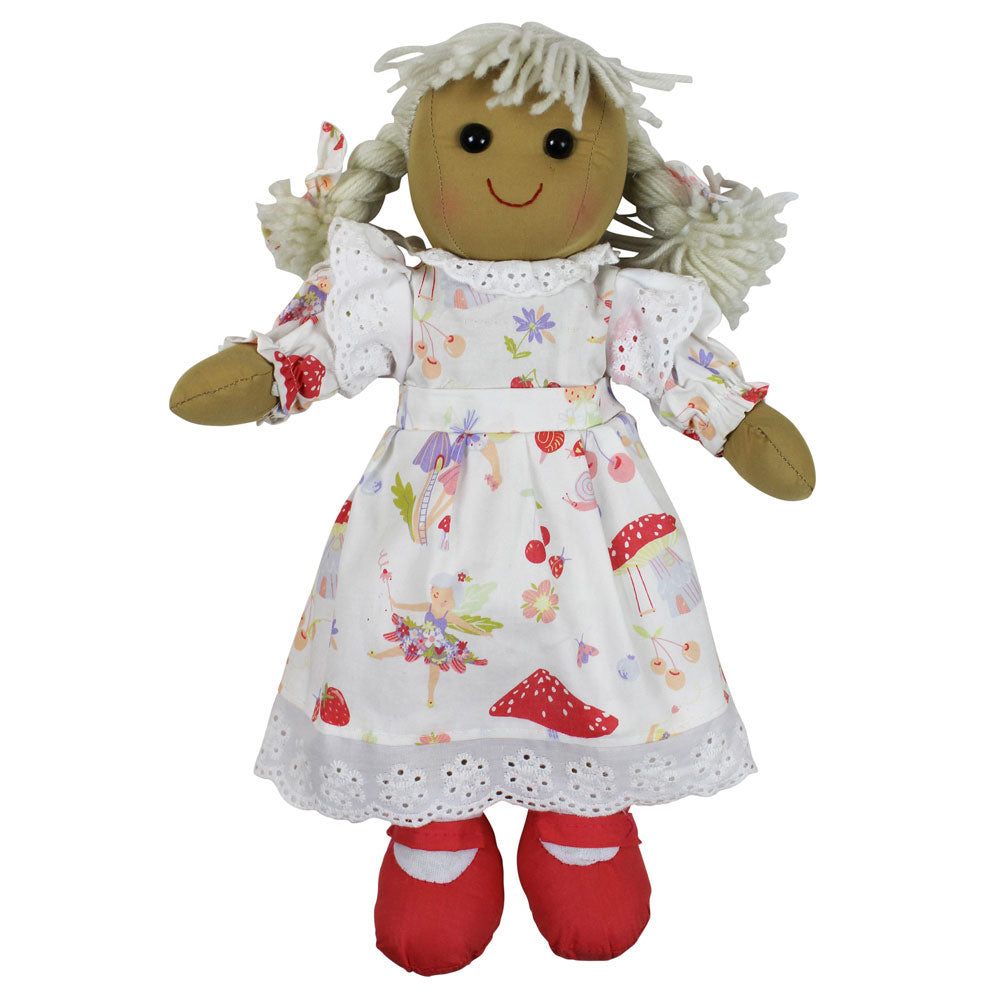 Dancing Fairy Print Dress Rag Doll