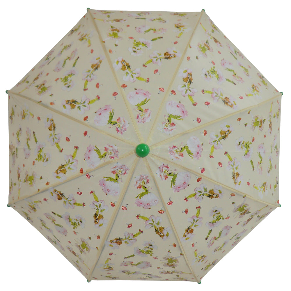 Garden Fairy Print Umbrella open from above