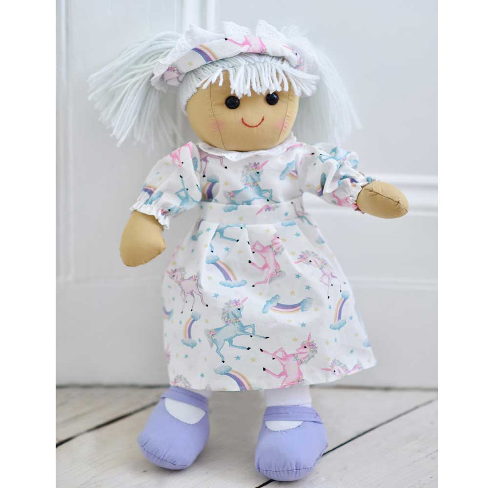 Unicorn Dress Rag Doll