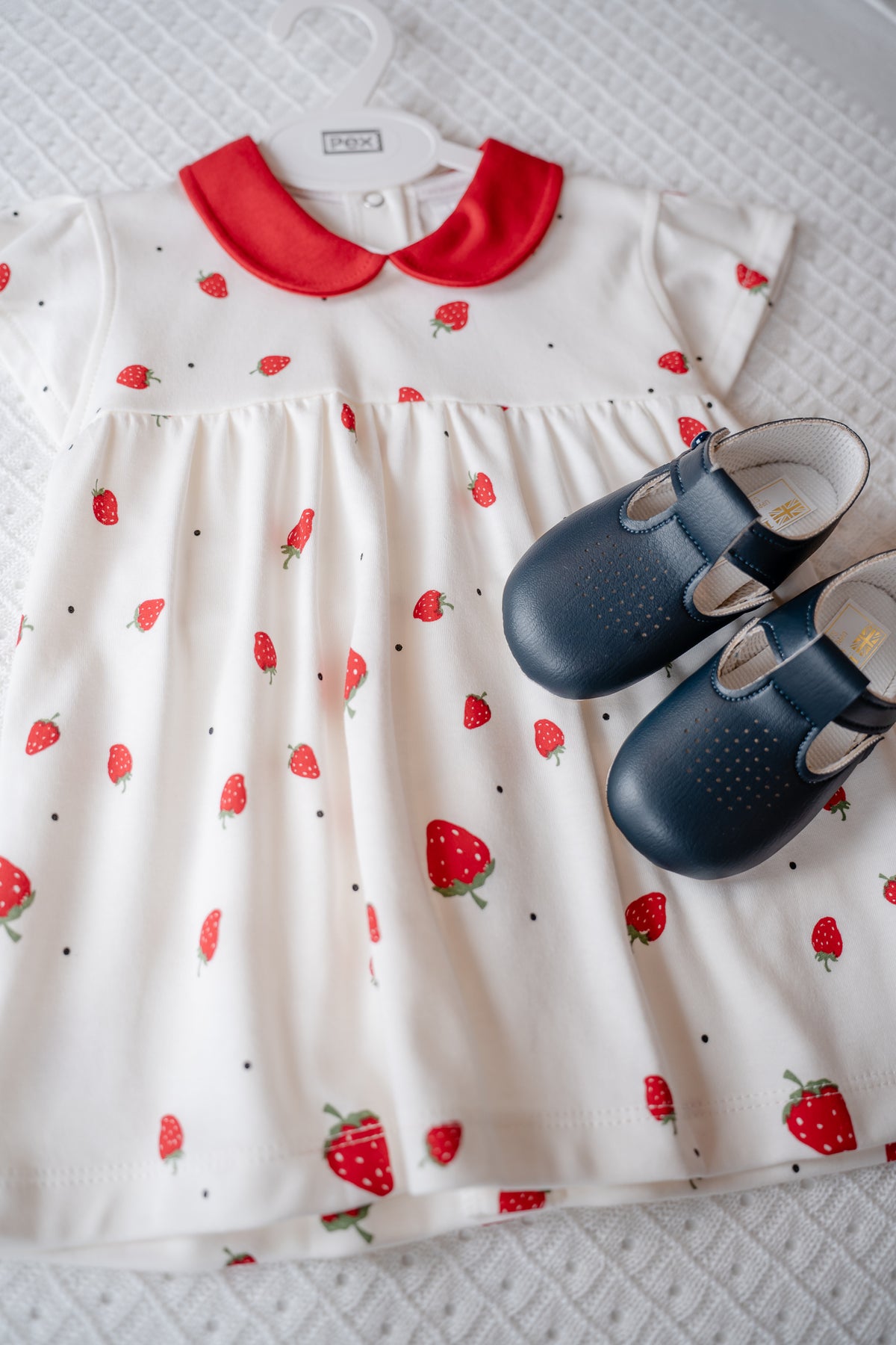 Pex Strawberry Print Cotton Dress
