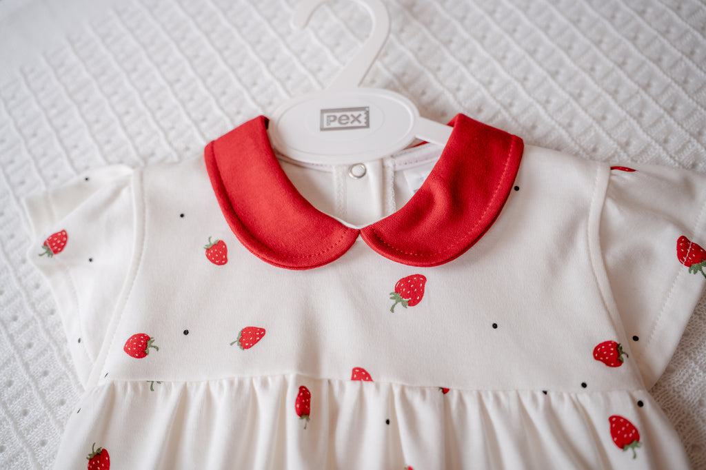 Pex Strawberry Print Cotton Dress