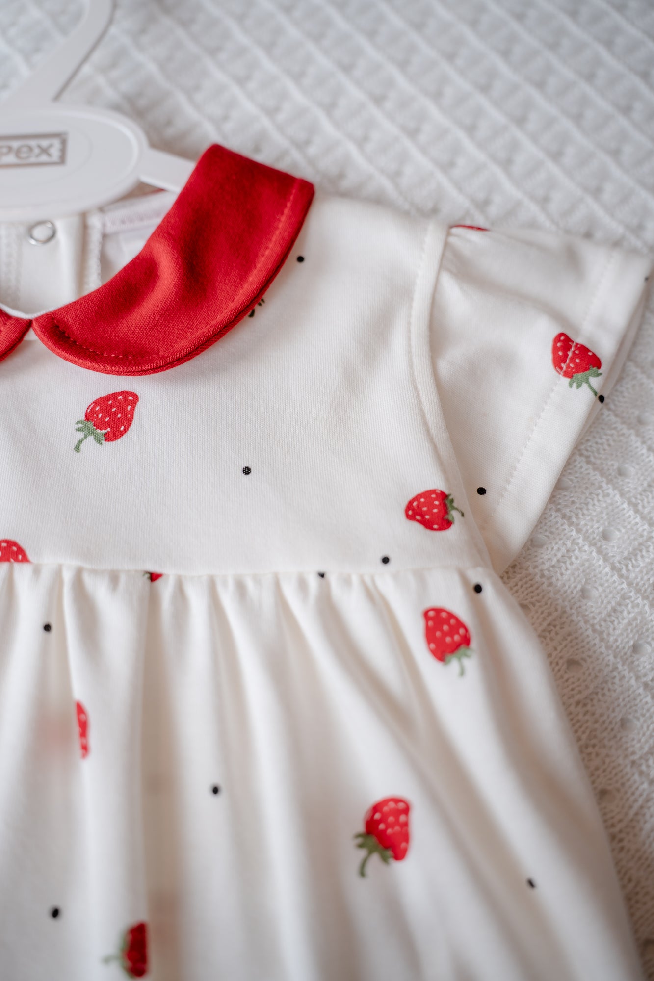 Pex Strawberry Print Cotton Dress