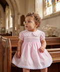 "Paloma" Smocked Lace Baby Dress